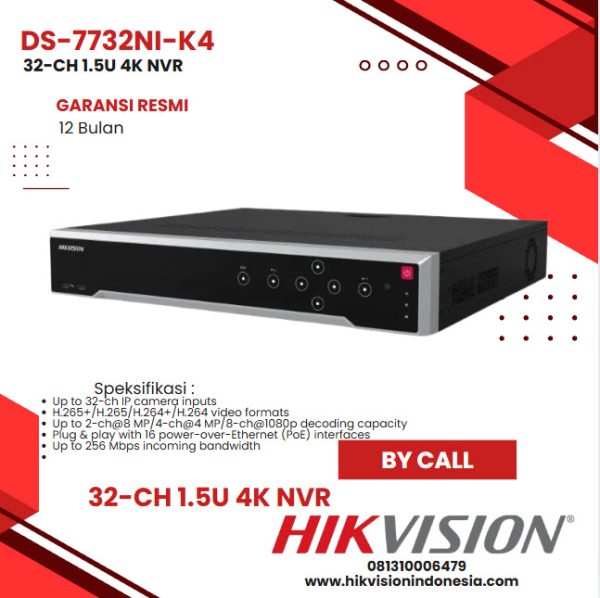 NVR 32 CHN DS-7732NI K4